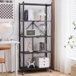 ⁦ستاند معدني قابل للطي بعجل⁩ - الصورة ⁦5⁩