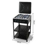 ⁦موقد 4 عيون بستاند Denx⁩ - الصورة ⁦2⁩