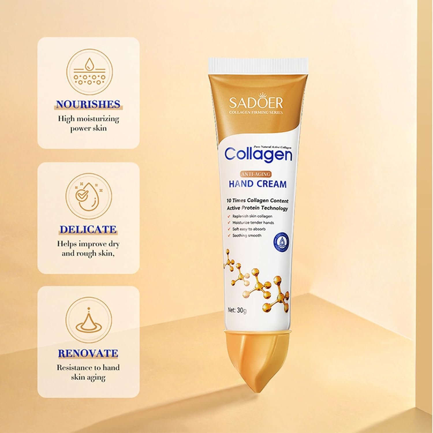 • كريم اليدين المضاد للشيخوخة والكولاجين النشط من سادوير-ANTI-AGING COLLAGEN HAND CREAM - الصورة 4